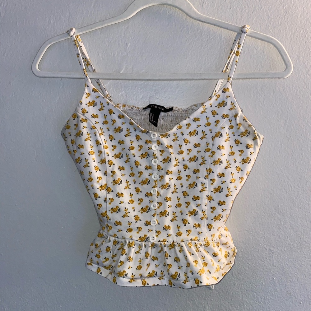 Forever 21 Floral Crop top